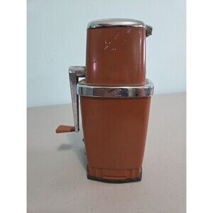Vintage SEARS SWING-A-WAY Manual Ice Crusher with handle 1950s Retro Tan/Brown